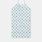 青い子猫の色カスタムの男の子の誕生日 ギフトタグ (裏面)