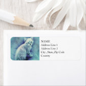 青い子猫 |抽象芸術 |水彩 ラベル (インサイチュ)