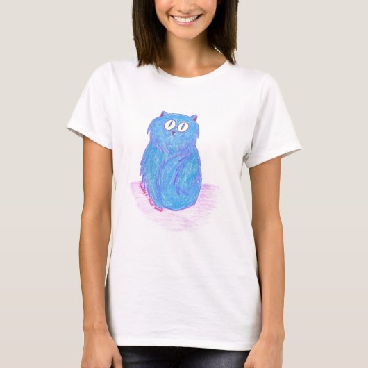 青い子猫 Tシャツ (正面)