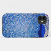 青い孔雀のモザイク Case-Mate iPhoneケース (裏面(横))