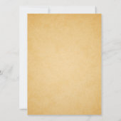 青い孔雀のヴィンテージ|のブライダルシャワーの招待状 招待状 (裏面)