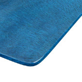 青い孔雀の羽 カッティングボード (角)