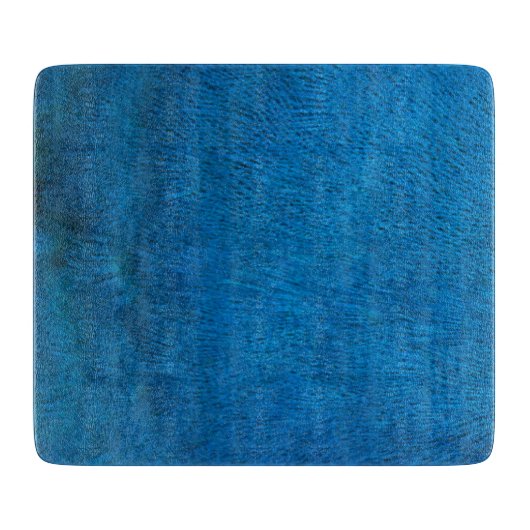 青い孔雀の羽 カッティングボード (正面)