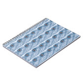 青い孔雀の羽 ノートブック (左側)