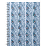 青い孔雀の羽 ノートブック (正面)