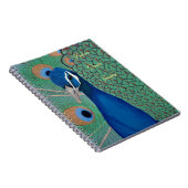 青い孔雀の螺線形ノート ノートブック (右側)