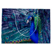 青い孔雀 ラージペーパーバッグ (裏面)