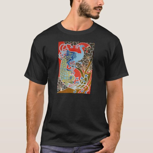 青い孔雀 Tシャツ (正面)