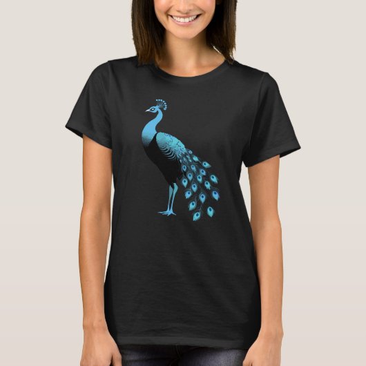 青い孔雀 Tシャツ (正面)