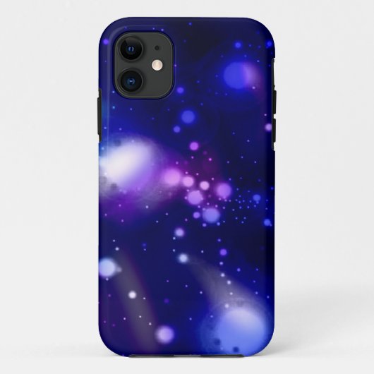 青い宇宙の宇宙の星雲の銀河系 Case-Mate iPhoneケース (裏面)