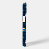 青い宇宙の惑星 シームレス パターン Case-Mate iPhoneケース (裏面 / 右)