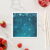 青い宇宙の星空 スタンダードカクテルナプキン (インサイチュ)