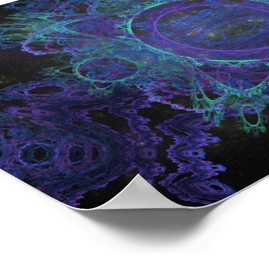 青い宇宙の花， #1 ポスター (角)