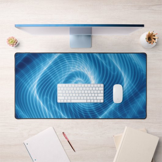 青い宇宙スパイラル星雲 デスクマット (オフィス1)