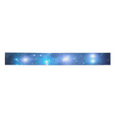 青い宇宙星 + あなたのアイディア サテンリボン (正面)