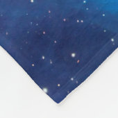 青い宇宙星 + あなたのアイディア フリースブランケット (角)