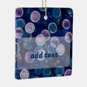 青い宇宙球体 セラミックオーナメント (右)