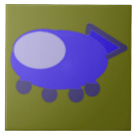 青い宇宙船オングリーン タイル