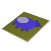 青い宇宙船オングリーン タイル (側面)