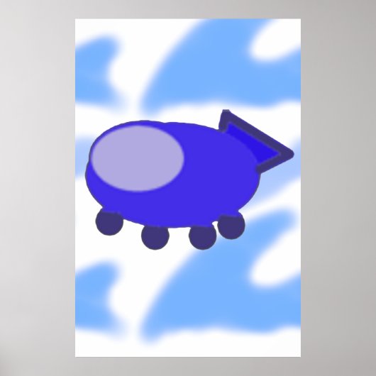 青い宇宙船 ポスター (正面)
