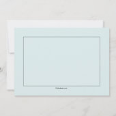 青い宗教の招待状 招待状 (裏面)