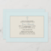 青い宗教の招待状 招待状 (正面/裏面)