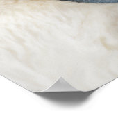 青い宗教エレガントクロスボーイバプテスマ歓迎 ポスター (角)