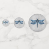 青い宝石で飾られたドラゴン結婚フライ コンフェッティ (裏面)