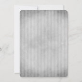 青い宝石で飾られたドラゴン結婚フライ 招待状 (裏面)