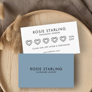 青い宝石のビジネスへの忠誠 名刺