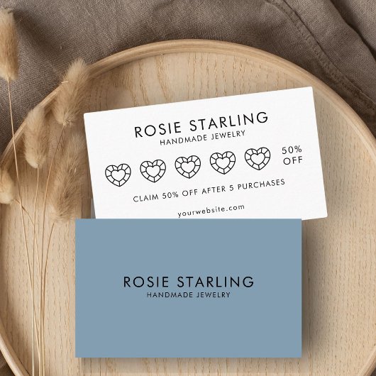 青い宝石のビジネスへの忠誠 名刺