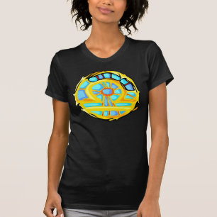 青い宝石の色の天秤記号 Tシャツ