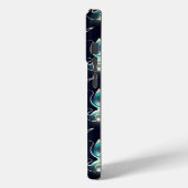 青い宝石の輝く光を纏ったクラシックなルック Case-Mate iPhoneケース (裏面 / 左)