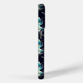 青い宝石の輝く光を纏ったクラシックなルック Case-Mate iPhoneケース (裏面 / 右)