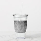 青い宝石を付けた蝶 アクリルタンブラー (裏面)