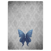 青い宝石を飾ったトンボ クリップボード (裏面)