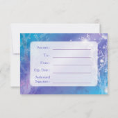 青い宝石樹ビジネスギフト証明書 (裏面)