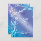 青い宝石樹ビジネスギフト証明書 (正面/裏面)