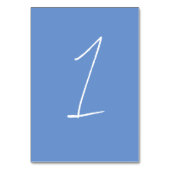 青い宝石結婚のイベント披露宴表の番号 テーブルナンバー (正面)