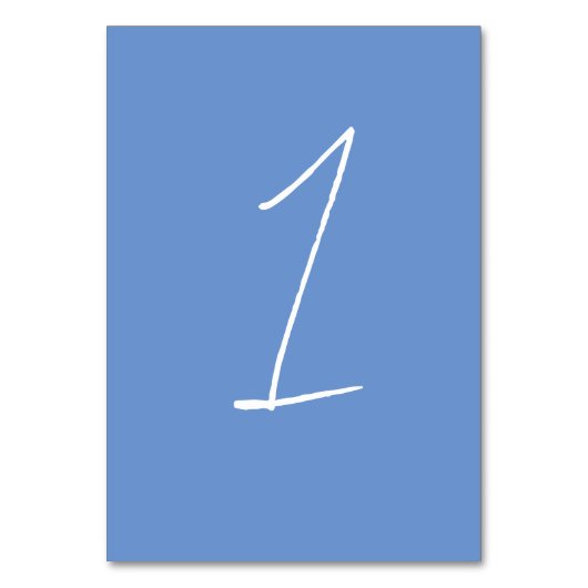 青い宝石結婚のイベント披露宴表の番号 テーブルナンバー (正面)