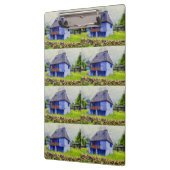 青い家絵画 クリップボード (左)