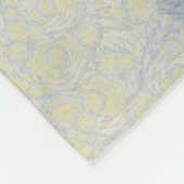 青い家絵画 フリースブランケット (角)