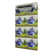 青い家絵画 ミニクリップボード (アングル2)