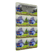 青い家絵画 ミニクリップボード (アングル)