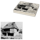 青い家絵画 ラバースタンプ (押印)