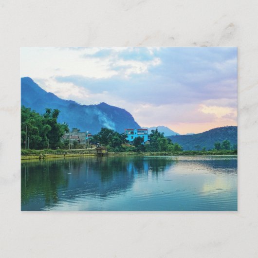 青い家 ポストカード (正面)