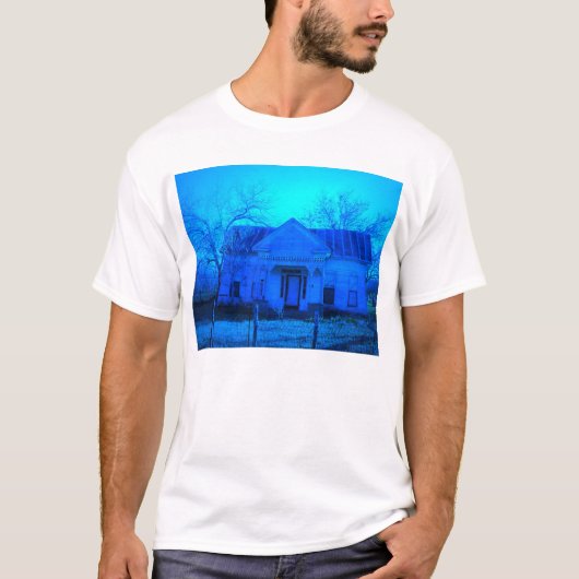 青い家 Tシャツ (正面)