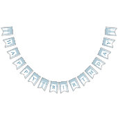 青い寺院の柱が付いたギリシャの誕生日パーティー バンティングフラッグ (全)