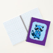 青い小さいタヌキ ノートブック (内部)
