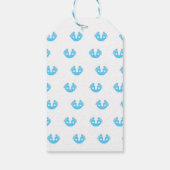 青い小さい足の指 ギフトタグ (裏面)